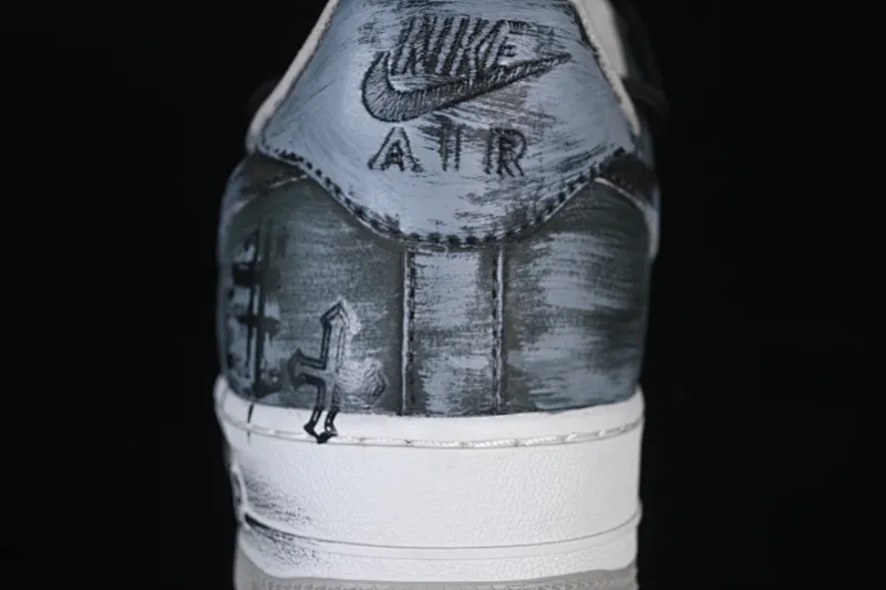All categories Nk Air Force 1 Air Force series Nk Air Force 1 Low Air Force low-top Nike Air Force 1'07 Low "Ink Stained Skeleton" Hand-painted graffiti Ink-stained skull Air Force 1 low-top casual sneakers CW6871-777